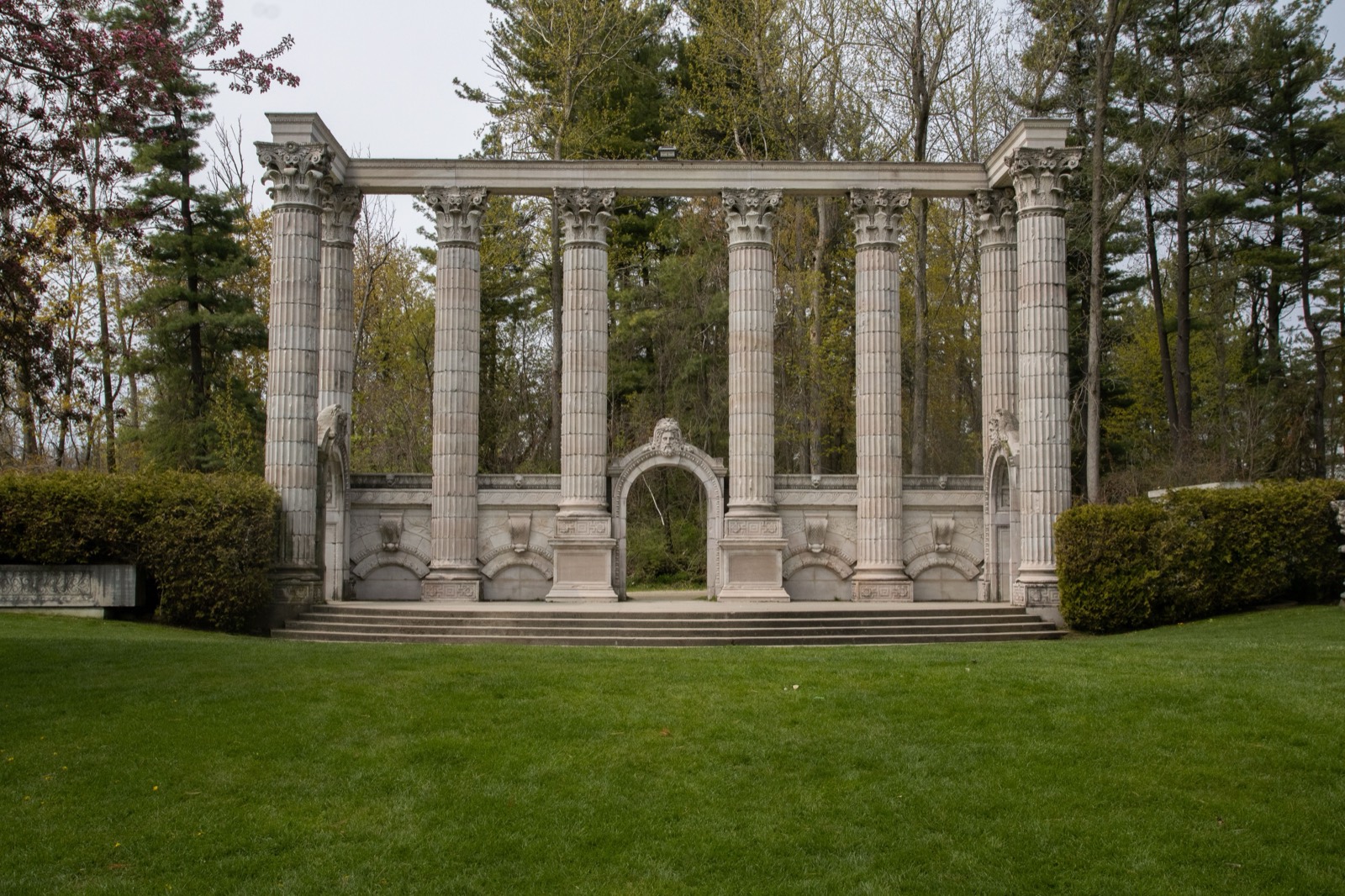 The Greek Theatre columns at Guild Park in Guildwood, Scarborough